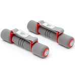 Reebok Unisex Yetişkin Dumbbells Softgrip dambıllar, kırmızı, 0,5 kg AB