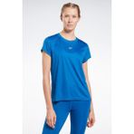 Reebok Wor Commercial Poly Mavi Kadın Kısa Kol T-Shirt - XS