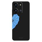 Reeder S19 Max Pro S Zoom İle Uyumlu Siyah Blue Spider Desenli Silikon Kılıf