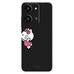 Reeder S19 Max Pro S Zoom İle Uyumlu Siyah Charm Duo Desenli Silikon Kılıf