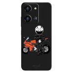 Reeder S19 Max Pro S Zoom İle Uyumlu Siyah Cool Rider Desenli Silikon Kılıf