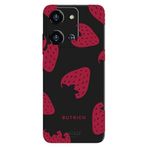 Reeder S19 Max Pro S Zoom İle Uyumlu Siyah Dark Cherry Desenli Silikon Kılıf