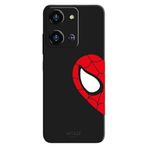Reeder S19 Max Pro S Zoom İle Uyumlu Siyah Heart Spider-Man Desenli Silikon Kılıf
