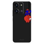 Reeder S19 Max Pro S Zoom İle Uyumlu Siyah Mini Spider Desenli Silikon Kılıf