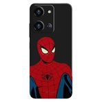 Reeder S19 Max Pro S Zoom İle Uyumlu Siyah Retro Spider Desenli Silikon Kılıf