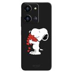 Reeder S19 Max Pro S Zoom İle Uyumlu Siyah Snoopy Love Desenli Silikon Kılıf