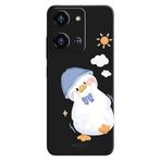 Reeder S19 Max Pro S Zoom İle Uyumlu Siyah Sunny Duck Desenli Silikon Kılıf