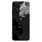 Reeder S19 Max Pro S Zoom İle Uyumlu Siyah Y Harfli Wild Lovers Desenli Silikon Kılıf