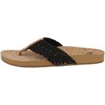 REEF Kadın REEF CUSHION STRAND Terlik BLACK/NATURAL 38