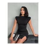 REELMODA KADIN OMUZU PİLELİ VATKALI ASİMETRİK KESİM ŞIK BLUZ