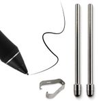 REEYEAR Titanyum Alaşımlı İnce Kalem Uçları Wacom Pro Pen 2 ile Uyumlu, Aşınmaz Yedek Paslanmaz Uçlar WACOM Cinitq 16 DTK1660, Intuos Pro PTH660 Wacom Cintiq Pro DTH2420,2 Adet için uygundur