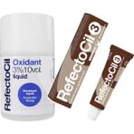 Refectocil No:3 Kahve 15 ml + Oksidan 100 ml Kaş ve Kirpik Boyası