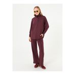 Refka Yumuşak Kumaşlı Çıtçıt Detaylı Tunik&Pantolon Takım - Murdum -