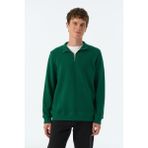 Reflect Studio Basic Supersoft Quarter-Zip Sweatshirt - Nefti Yeşil - XS - Nefti Yeşili
