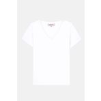 Reflect Studio Basic V Yaka Modal Kadın T-shirt - Beyaz