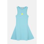 Reflect Studio Yellow Tang Premium Kısa Elbise - Açık Mavi