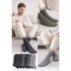 Reflect Your Style 6 Adet Erkek Kışlık Desenli Yün Çorap Koyu Tonlar Asorti 40-44 Numara Uyumlu - 40 - 44 - Karışık