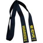 Refleks Taekwondo Nakışlı Siyah Kuşak 180 CM