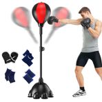 Refleks yumruk çantası, ile boks hız topu - Stand yüksekliği ayarlanabilir yumruk torbası | Fitness eğitimi için yükseklik ayarlanabilir hedef refleks ekipman kapalı açık yetişkinler çocuklar