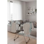reflekta Siyah Çamaşır Kurutmalığı 19 ⌀ Boru 90 x 56 cm. Mandallıklı Çamaşır Kurutma Askısı İki Askılık