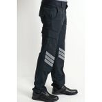 Reflektör Detaylı Özel Güvenlik Kargo Pantolon Unisex - 38 - Füme