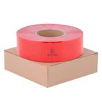 Reflektörlü Bant Kırmızı Reflektif Fosforlu Şerit Bant 7.5 Cm 1 M