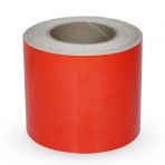 Reflektörlü Fosforlu Şerit Bant Kırmızı Düz İkaz Bandı 12Cm X 1Mt