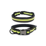 Reflektörlü Orta Irk Köpek Boyun Tasması Medium 2.5 Cm / 36-55 Cm Yeşil