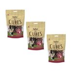 Reflex 3x80 gr Kurutulmuş Beef Cube Biftek Küp Köpek Ödül Maması