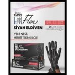 Reflex Flex Pudrasız Tek Kullanımlık Siyah Flex Eldiven 100'lü
