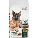 Reflex Kuzu Etli Sebzeli Pirinçli Yetişkin 15 kg Köpek Maması + Ördekli Stick Ödül