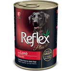 Reflex Plus 400 gr 12 Adet Kuzulu Et Parçacıklı Köpek Konservesi