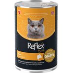 Reflex Plus 400 gr Dana Etli Sos İçinde Et Parçacıklı Kedi Konservesi