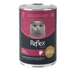Reflex Plus 400 gr Jöle İçinde Kuzu Etli Yetişkin Konserve Kedi Maması