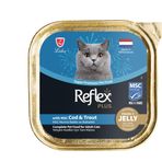 Reflex Plus 85 Gr Chunks In Jelly With Cod&Trout Yetişkin Kedi Maması