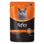 Reflex Plus 85 gr Kuzulu Sos İçinde Parça Etli Yetişkin Kedi Konservesi