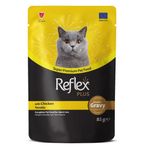 Reflex Plus 85 gr Tavuklu Sos İçinde Parça Etli Yetişkin Kedi Konservesi
