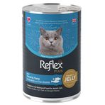 Reflex Plus Alabalık ve Ton Jöle İçinde Et Parçalı 400 gr Kedi Konservesi