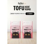 Reflex Plus Bebek Pudrası Kokulu Tofu Kedi Kumu 14 lt Kalın Taneli Hızlı Topaklanma