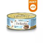 Reflex Plus Delizzia Kıyılmış Ton Balıklı Yetişkin Konserve Kedi Maması - 85 Gr 12 Adet