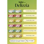 Reflex Plus Delizzia / Sos İçinde Parça Etli Karışık Yetişkin Kedi Maması 85g x 12 Adet