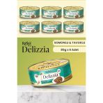 Reflex Plus Delizzia Sos İçinde Parça Etli Somonlu & Tavuklu Yetişkin Kedi Maması 85G 6 Adet