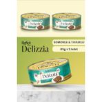 Reflex Plus Delizzia / Sos İçinde Parça Etli Somonlu & Tavuklu Yetişkin Kedi Maması 85g x 2 Adet