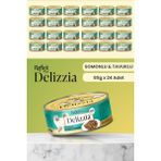 Reflex Plus Delizzia / Sos İçinde Parça Etli Somonlu & Tavuklu Yetişkin Kedi Maması 85g x 24 Adet