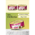 Reflex Plus Delizzia / Sos İçinde Parça Etli Tavuklu & Ciğerli Yetişkin Kedi Maması 85g x 2 Adet