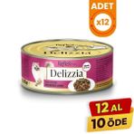 Reflex Plus Delizzia Sos İçinde Parça Etli Tavuklu ve Ciğerli Yetişkin Konserve Kedi Maması - 85 Gr 12 Adet