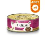 Reflex Plus Delizzia Sos İçinde Parça Etli Tavuklu ve Ciğerli Yetişkin Konserve Kedi Maması - 85 Gr 6 Adet