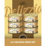 Reflex Plus Delizzia Yetişkin Hindi Etli Pate Kedi Maması 6x85 gram