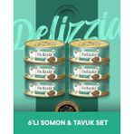 Reflex Plus Delizzia Yetişkin Somonlu-Tavuklu Gravy Kedi Maması 6x85 gram