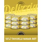 Reflex Plus Delizzia Yetişkin Tavuklu Pate Kedi Maması 12x85 gram